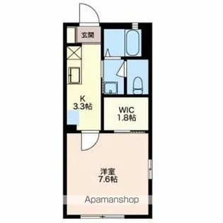 コーポサツキB・C【C103号室】の間取り