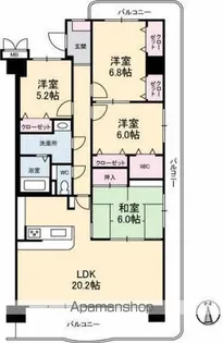 サントノーレ高松中央【11階】の間取り