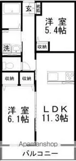 プランドール【2階】の間取り