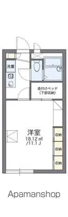 レオパレスサニープレイB【2階】の間取り