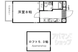 J&N三条神宮前【502号室】の間取り