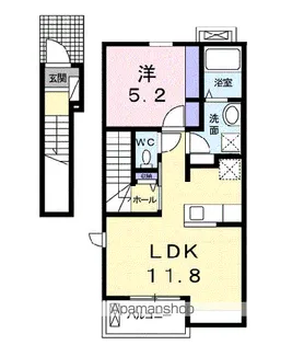 カメリアハイツ【2階】の間取り
