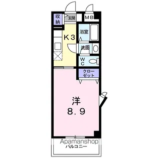グラン・アルフル東雲【3階】の間取り