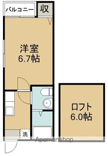 ウエストヴィレッジ【1階】の間取り