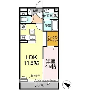 アヴァンス北烏山【1階】の間取り