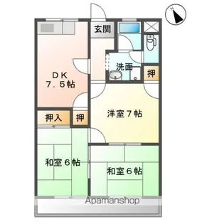 ヴィラロイヤル【4階】の間取り