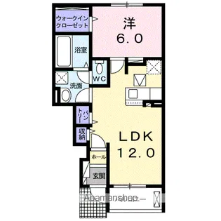 キャドックミニヨン【1階】の間取り