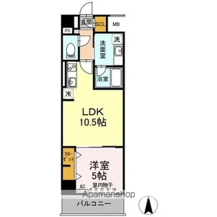 リモナーデ府内【7階】の間取り