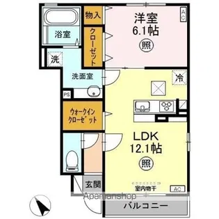 ラ・ピーノ 3【1階】の間取り