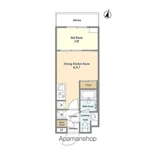 SUNIVAS飯田橋【4階】の間取り
