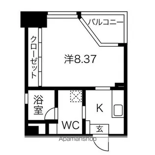 GRANDUKE代官町【14階】の間取り