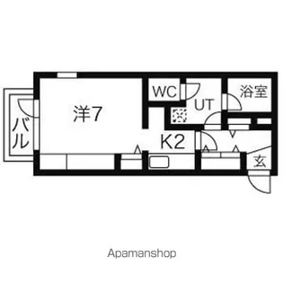 デルタ・ヌーヴ【29号室】の間取り