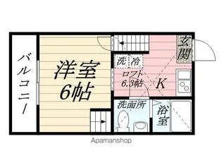 神奈川県横浜市鶴見区平安町2丁目【アパート】の間取り