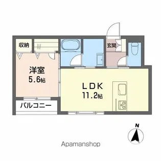 シャーメゾン サンテ【2階】の間取り