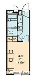 レオパレスラ プランタン【1階】の間取り