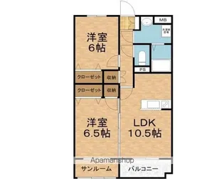 ブランニューコート【103号室】の間取り