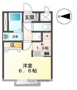 アルメール【202号室】の間取り