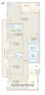 コート元代々木町【1階】の間取り