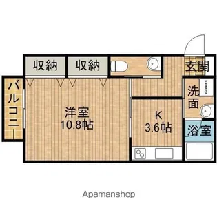 かるてっと【2階】の間取り