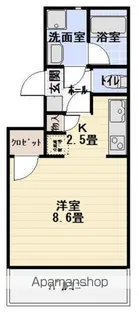 ルミエールしもの【301号室】の間取り