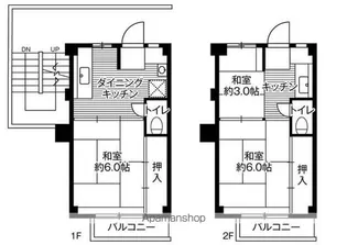 ビレッジハウス二和4号棟【105号室】の間取り