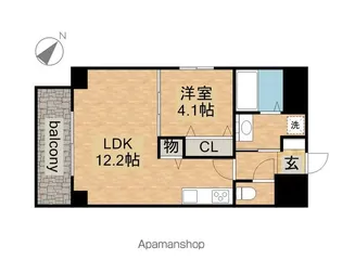 GRANDUKE新栄【11階】の間取り