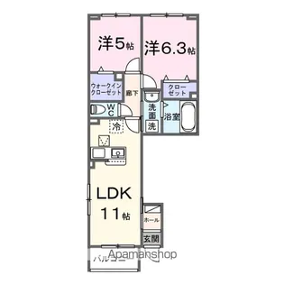 プルミエ・クリュA【1階】の間取り