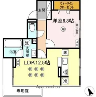 サニーサイド箱崎【1階】の間取り