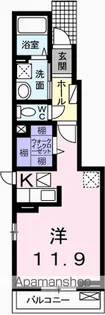 メゾン ロングフィールド【1階】の間取り