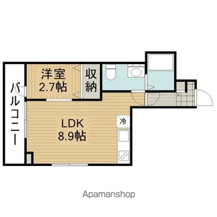 メリディアン柏木【1階】の間取り