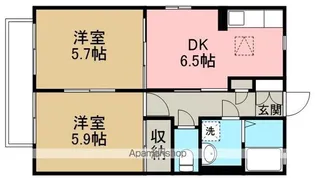 メゾン・フレシールA【1階】の間取り