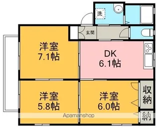 南風館【2階】の間取り