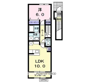 ベル・エアー【2階】の間取り