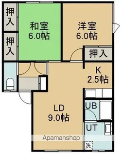 メゾン日果里NO.7【203号室】の間取り