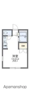 レオパレスシャルム【1階】の間取り