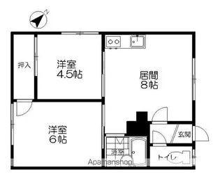 ノッポロハイツ【202-号室】の間取り
