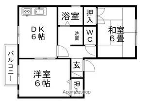セジュール上條【102号室】の間取り