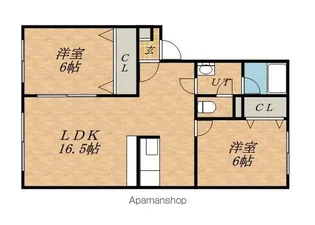 レストはまなす中野通【202号室】の間取り