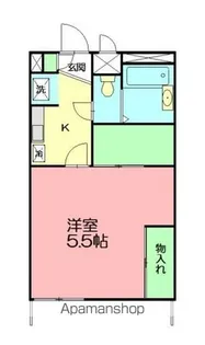 レオパレスアーク【1階】の間取り