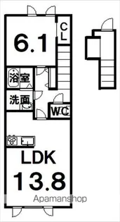 BELL WOOD Ⅱ (ベルウッドⅡ)【203号室】の間取り