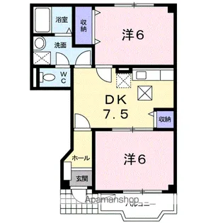 エクセレントヴィラB【1階】の間取り