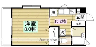 ルミネⅡ【201号室】の間取り