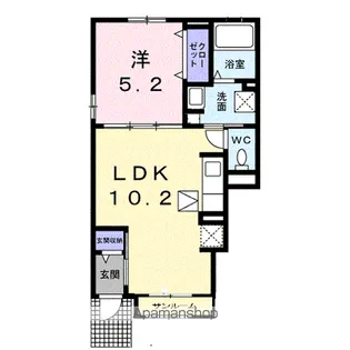 グランガーデン Ⅰ【1階】の間取り