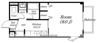 サープラス庄山Ⅱ【212号室】の間取り