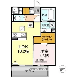 セレーノ空【1階】の間取り
