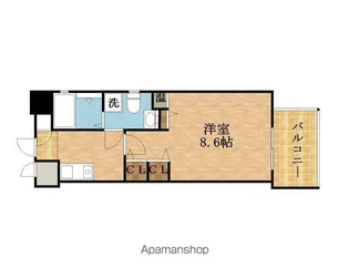 グラマシー京橋【6階】の間取り