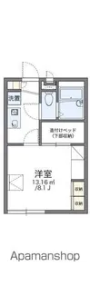 レオパレスベルン【206号室】の間取り