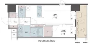 ラグゼナ用賀【9階】の間取り