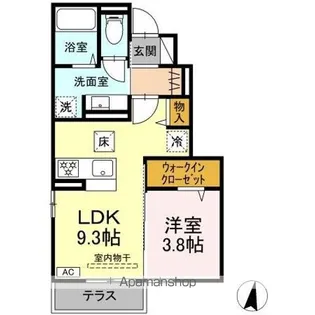 ベルファイン【1階】の間取り