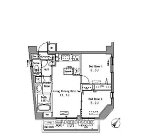 パークアクシス板橋【5階】の間取り